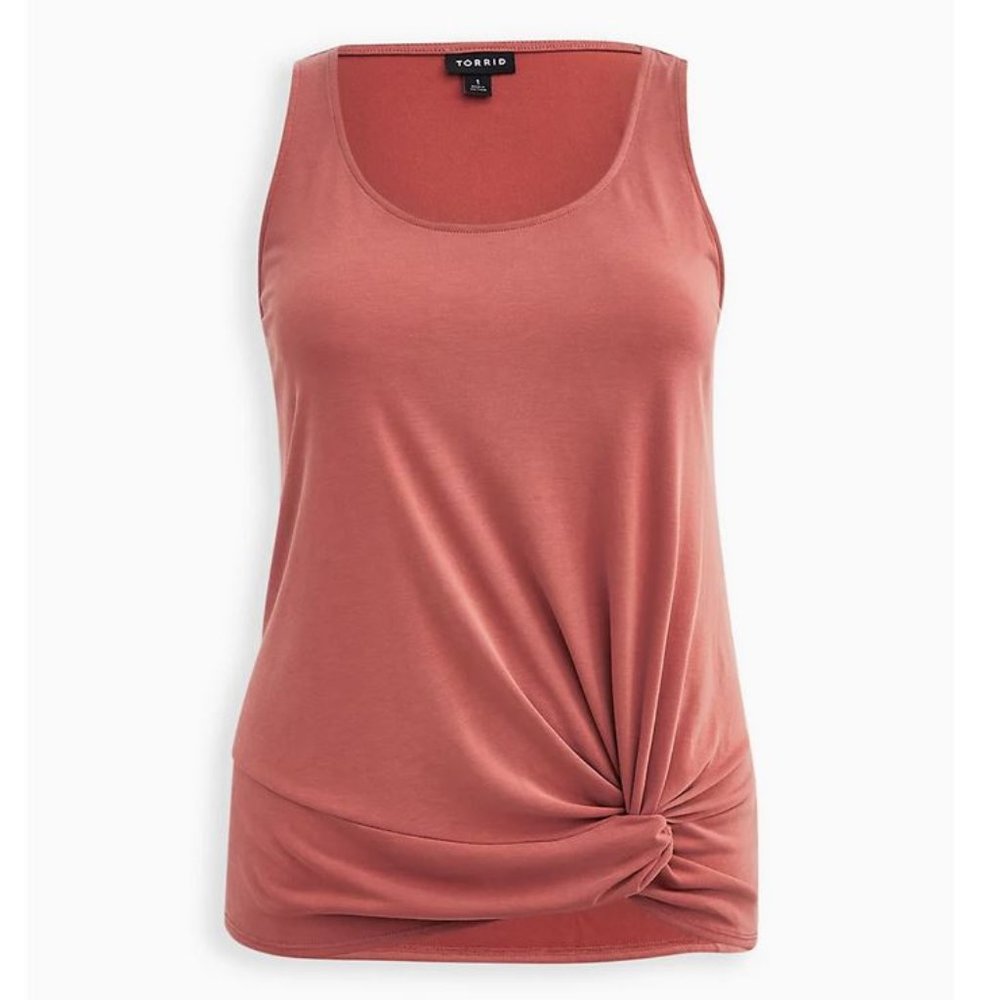 Torrid Size 4X 26 Knot Tank - Cupro Rusty Brown